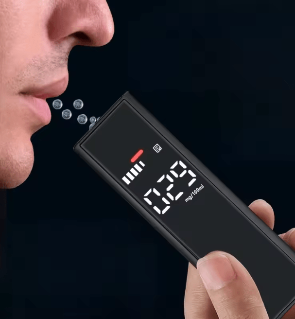 Alcoholímetro digital portátil para control de alcoholemia personal