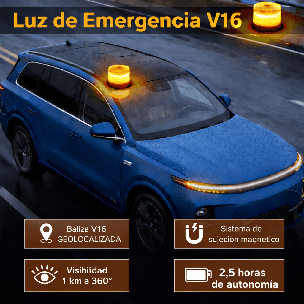 Baliza V16 Geolocalizada Homologada DGT – Obligatoria - M501 AUTO