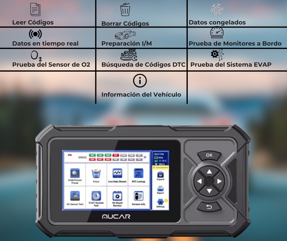Tablet de Diagnóstico OBDII Profesional