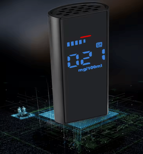 Alcoholímetro portátil para uso personal en coche o en casa